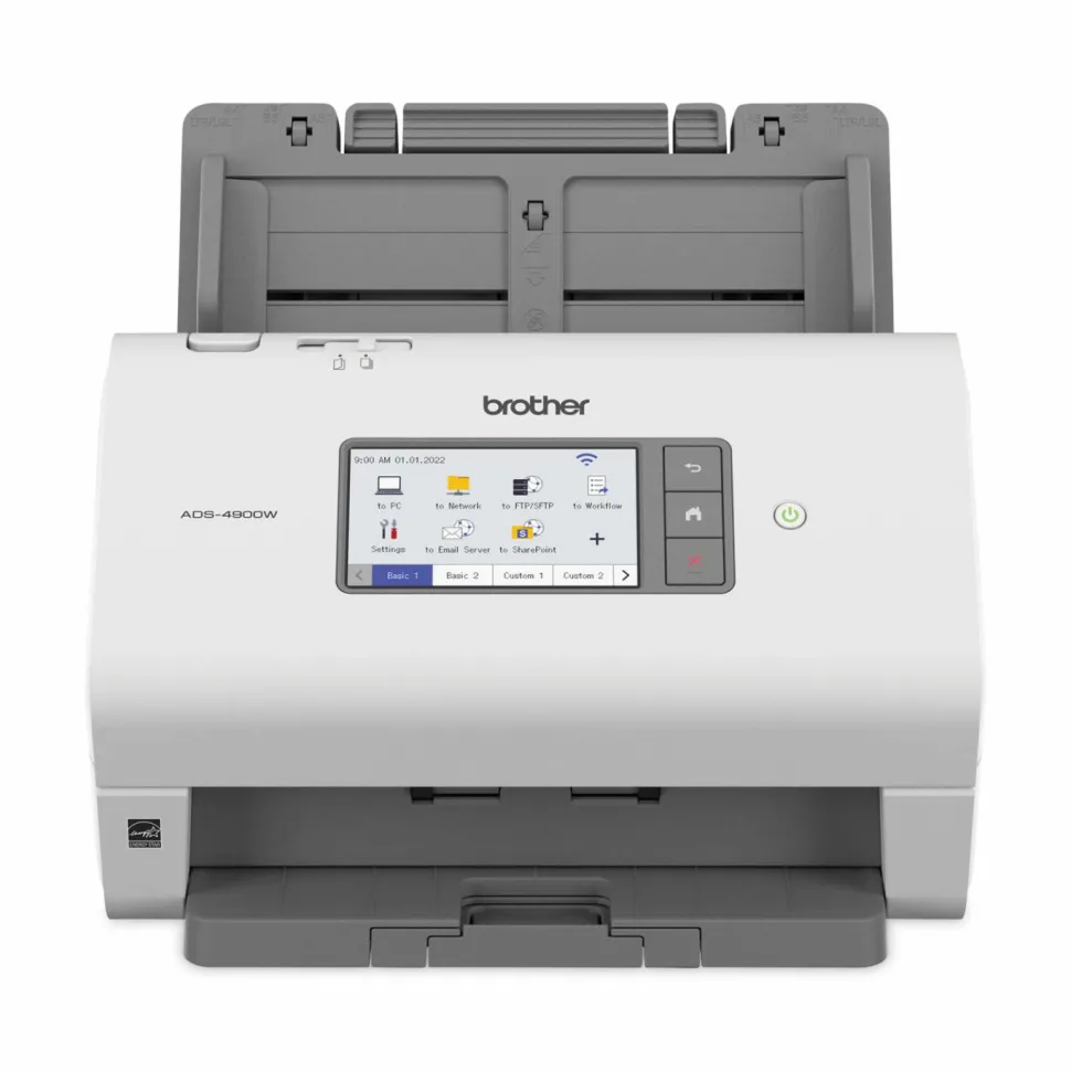 Brother ADS-4900W Professional Desktop Scanner, 600 dpi Optical Resolution, 100-Sheet Auto Document Feeder