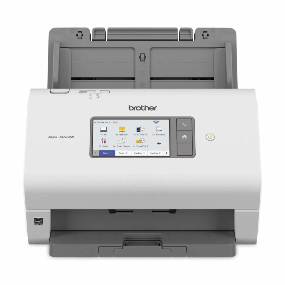 Brother ADS-4700W Professional Desktop Scanner, 600 dpi Optical Resolution, 80-Sheet Auto Document Feeder