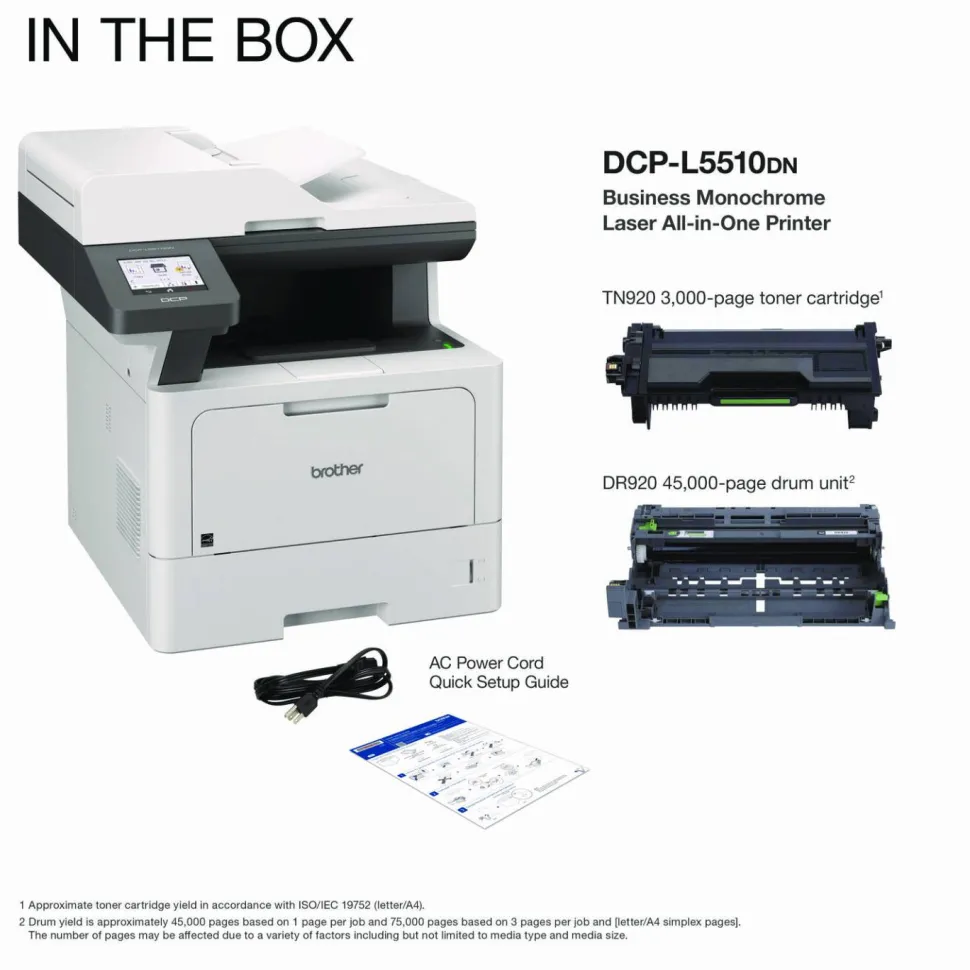 Brother DCP-L5510DN Business Laser AIO Printer, Copy, Print, Scan