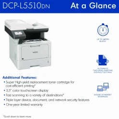 Brother DCP-L5510DN Business Laser AIO Printer, Copy, Print, Scan
