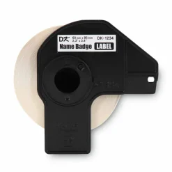 Brother DK1234 Name Badge Labels, Rectangular, 2 3/8