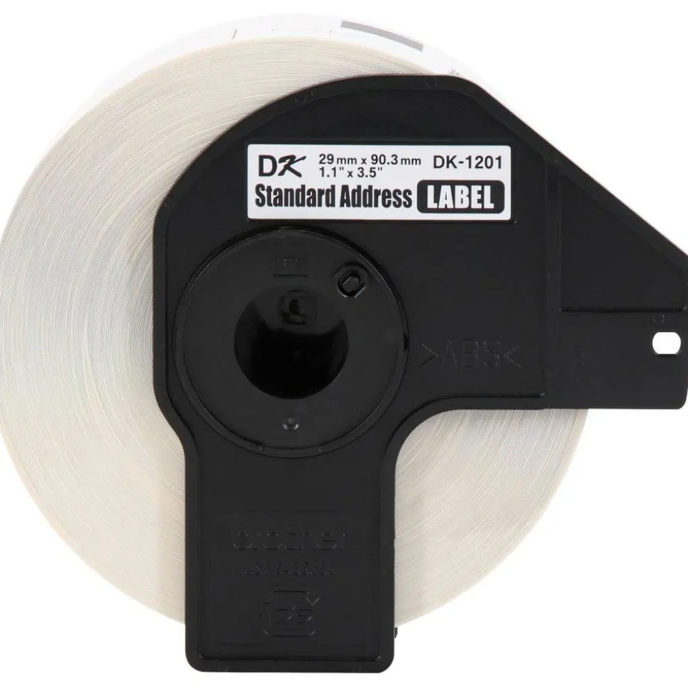 Brother DK-1201 Standard Address Labels, DK1201, 3 1/2" x 1 1/2", White, Pack Of 400