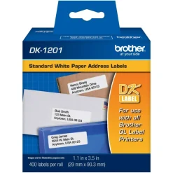 Brother DK-1201 Standard Address Labels, DK1201, 3 1/2