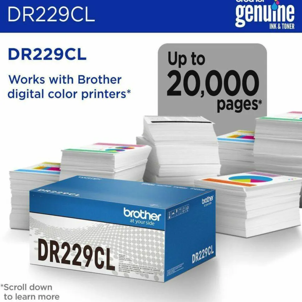 Brother DR229CL Drum Unit, 30,000-Page-Yield