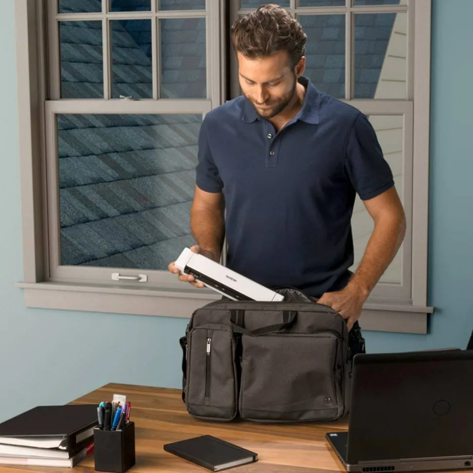 Brother DSmobile DS-740D Duplex Portable Color Document Scanner, 1.8"H x 11.9"W x 2.5"D