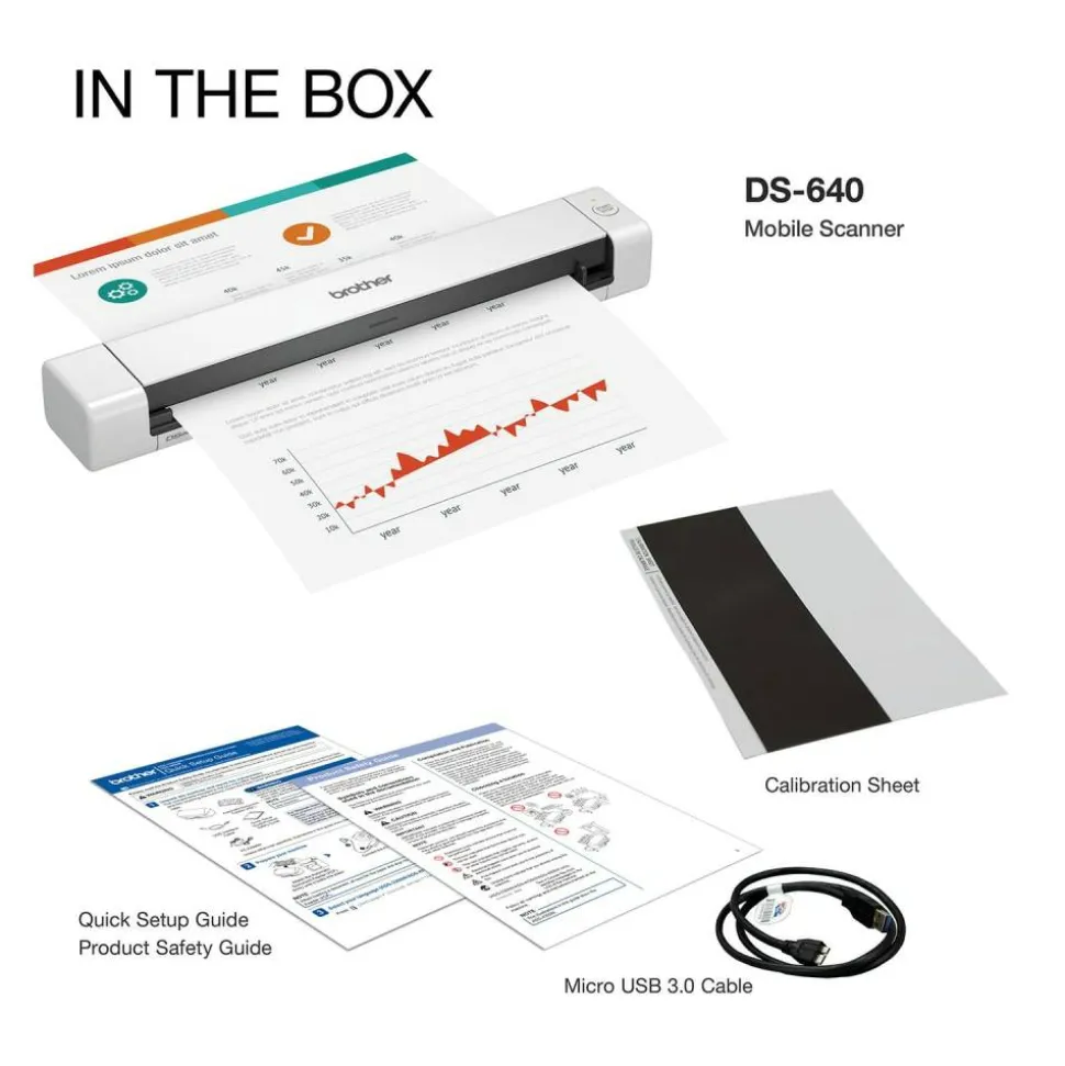 Brother DSmobile DS-640 Portable Color Document Scanner