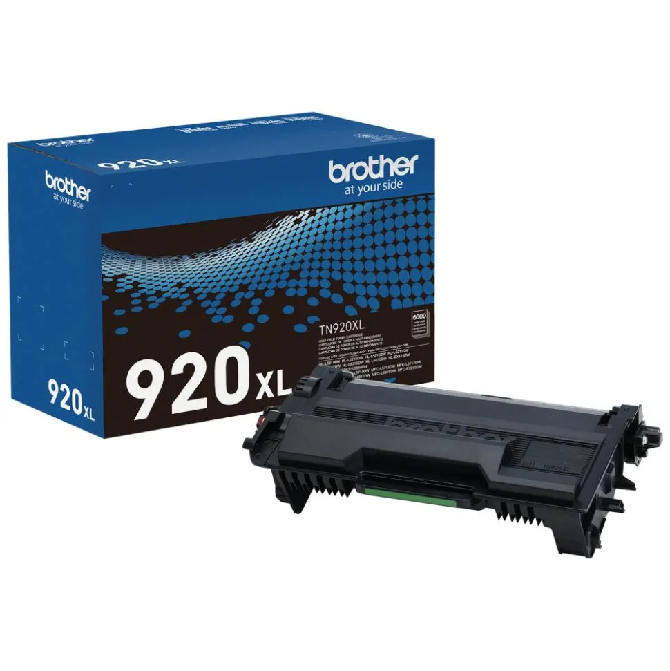 Brother Genuine Black High Yield Toner Cartridge, TN920XL