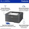 Brother HL-L2405W Wireless Compact Monochrome Laser Printer, Mobile Printing, Refresh EZ Print Eligibility
