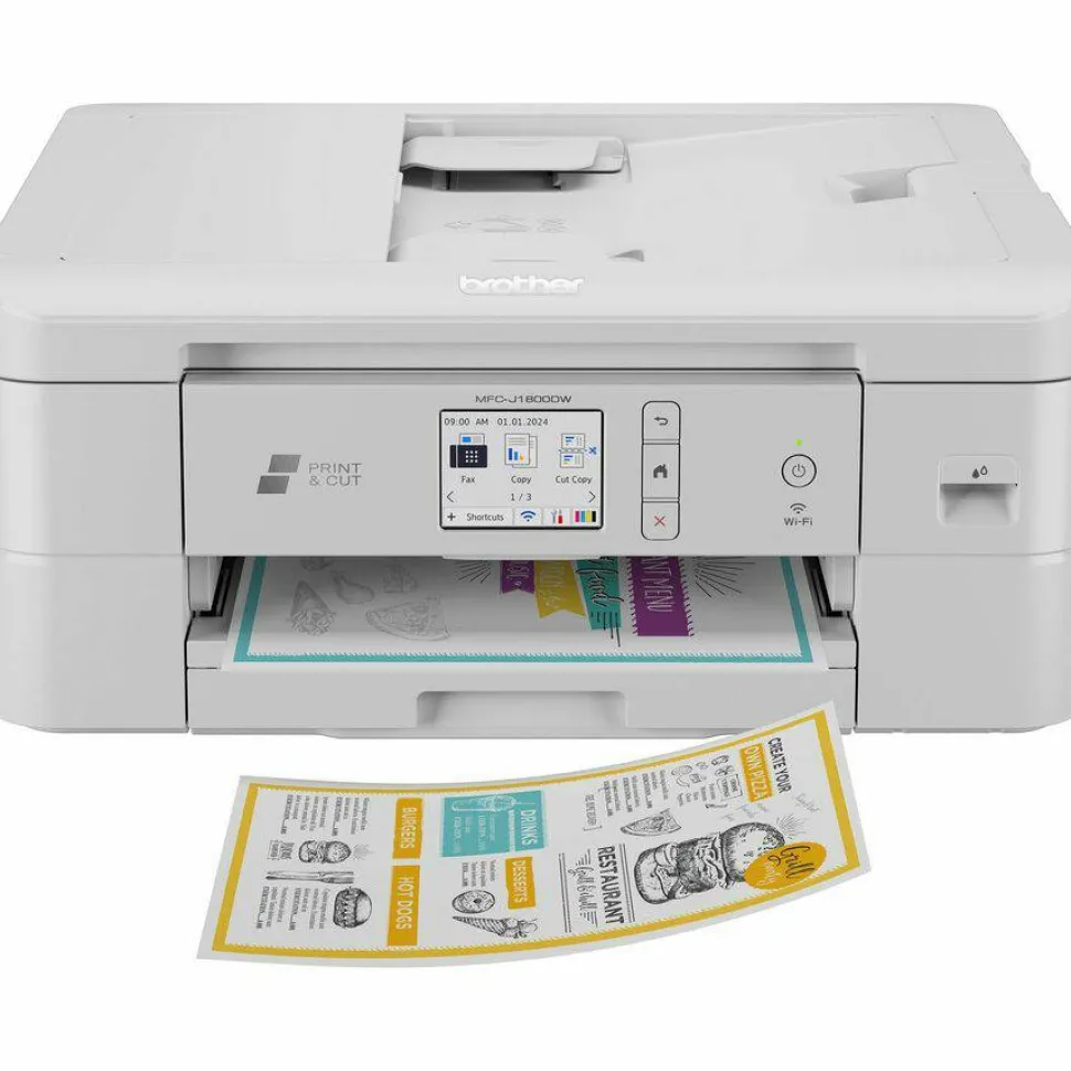 Brother MFC-J1800DW Wireless Inkjet Multifunction Printer - Color