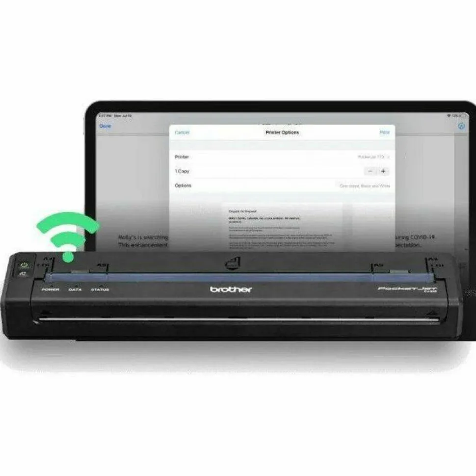 Brother PocketJet 8 PJ822-VK Mobile Direct Thermal Printer - Monochrome - Label Print