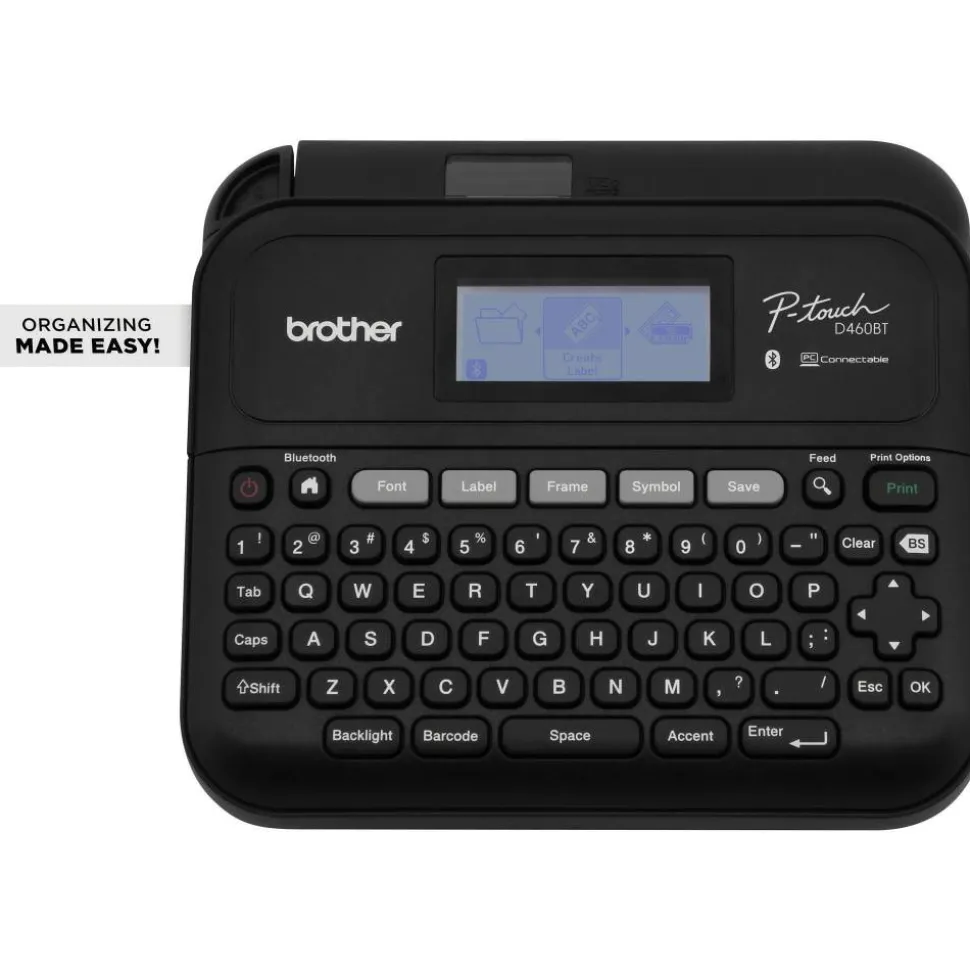 Brother P-Touch P-Touch Business Expert Connected Label Maker, With 2 Rolls Sample Tapes, 30 mm/s Print Speed, 7.4 x 7 x 2.8