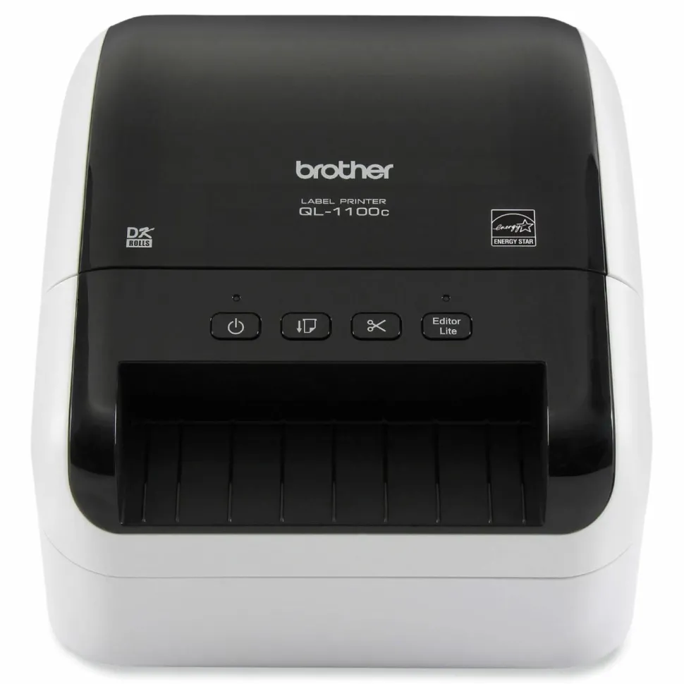 Brother QL-1100C Wide Format Professional Label Printer, 69 Labels/min Print Speed, 5.9 x 8.7 x 6.7