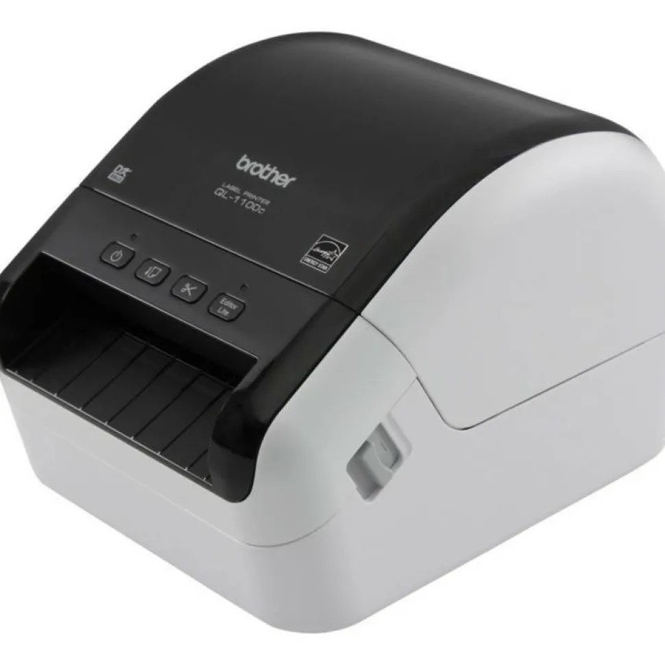 Brother QL-1100C Wide Format Professional Label Printer, 69 Labels/min Print Speed, 5.9 x 8.7 x 6.7