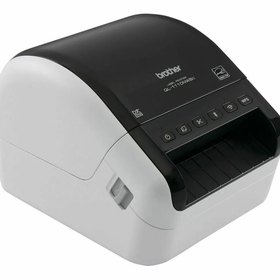 Brother QL-1110NWBC Wide Format Professional Label Printer, 69 Labels/min Print Speed, 5.9 x 6.7 x 8.7
