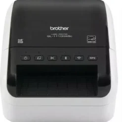 Brother QL-1110NWBC Wide Format Professional Label Printer, 69 Labels/min Print Speed, 5.9 x 6.7 x 8.7