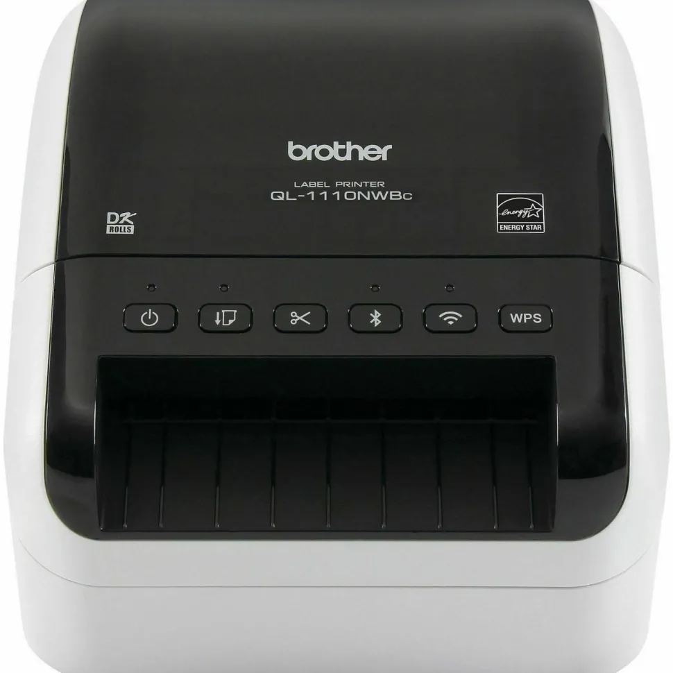 Brother QL-1110NWBC Wide Format Professional Label Printer, 69 Labels/min Print Speed, 5.9 x 6.7 x 8.7