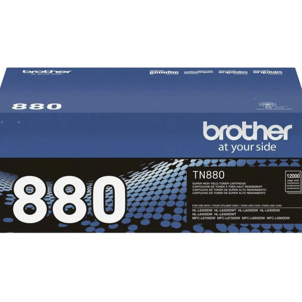 Brother TN-880 Black Extra-High Yield Toner Cartridge, TN-880BK