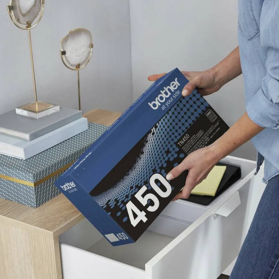 Brother TN-450 Black High Yield Toner Cartridge, TN-450BK