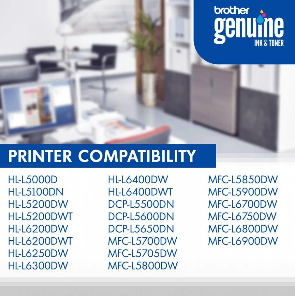 Brother TN-820 Black Toner Cartridge, TN-820BK