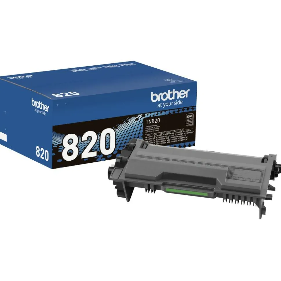 Brother TN-820 Black Toner Cartridge, TN-820BK