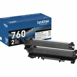 Brother TN760 Original High Yield Laser Toner Cartridge - Twin-pack - Black - 2 / Pack