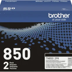 Brother TN-850 Original High Yield Laser Toner Cartridge - Twin-pack - Black - 1 Box