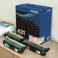 Brother TN-431 Original Standard Yield Laser Toner Cartridge - Multi-pack - Cyan, Magenta, Yellow - 1 Box