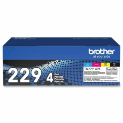 Brother TN2294PK Toner, 1,500/1,200 Page-Yield, Black/Cyan/Magenta/Yellow, 4/Pack
