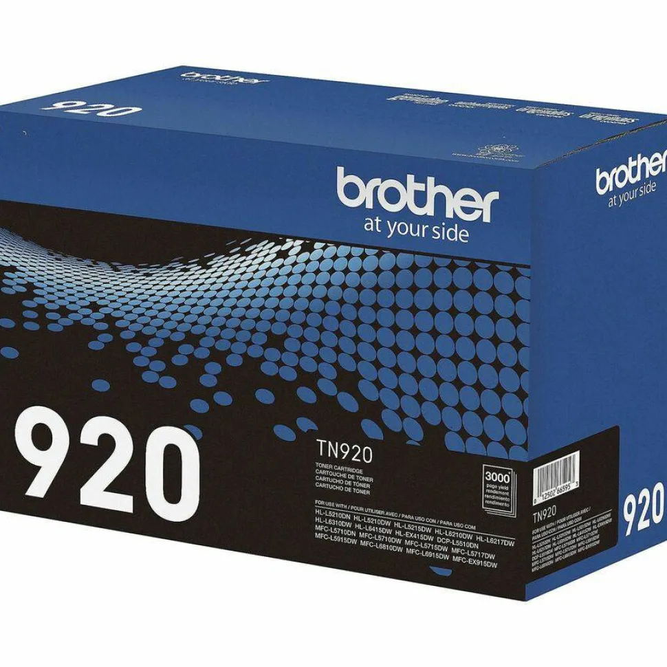 Brother TN920 Toner, 3,000 Page-Yield, Black
