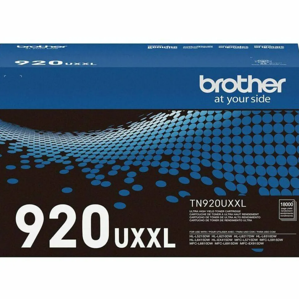 Brother TN920UXXL Ultra High-Yield Toner, 18,000 Page-Yield, Black