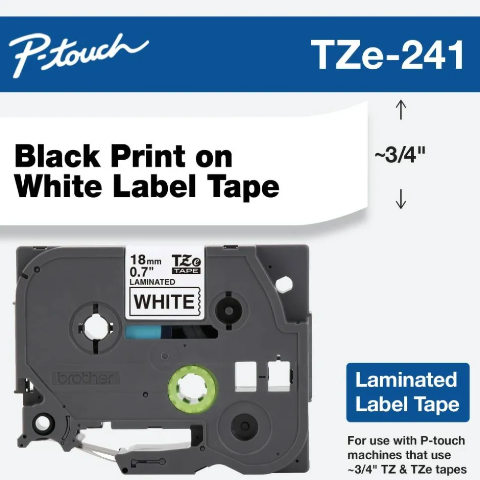 Brother TZe Flat Surface Laminated Tape
