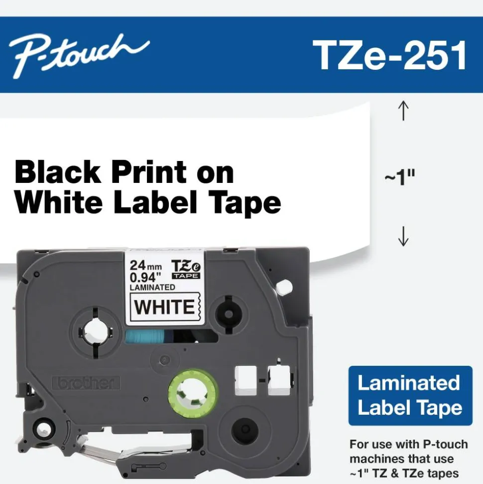 Brother TZe Laminated Tape
