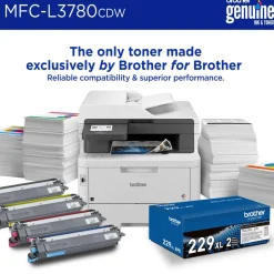 Brother Wireless MFC-L3780CDW Digital Laser Color All-in-One Printer, Copy/Fax/Print/Scan