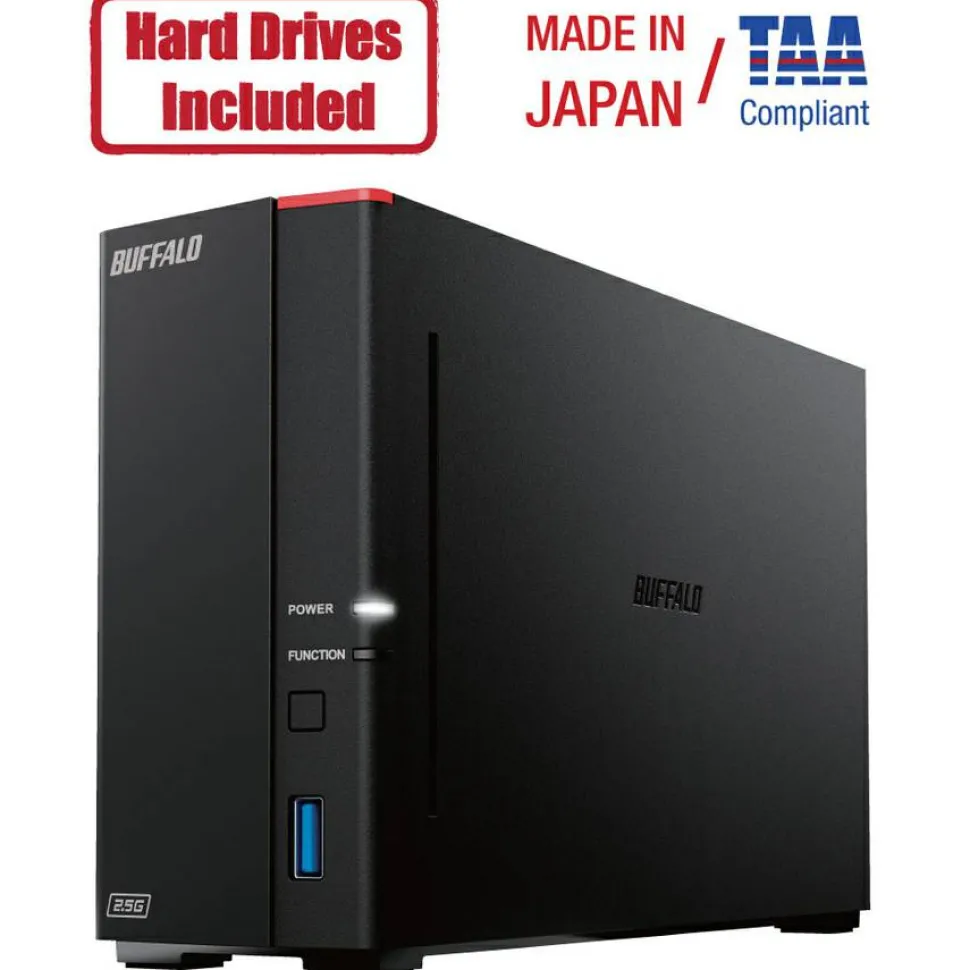 BUFFALO LinkStation 710 1-Bay Professional Network Storage 2TB (1X2TB) with Hard Drives Included