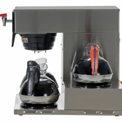 BUNN Axiom 15-3 12-Cup Low Profile Automatic Coffee Brewer, Gray/Stainless Steel