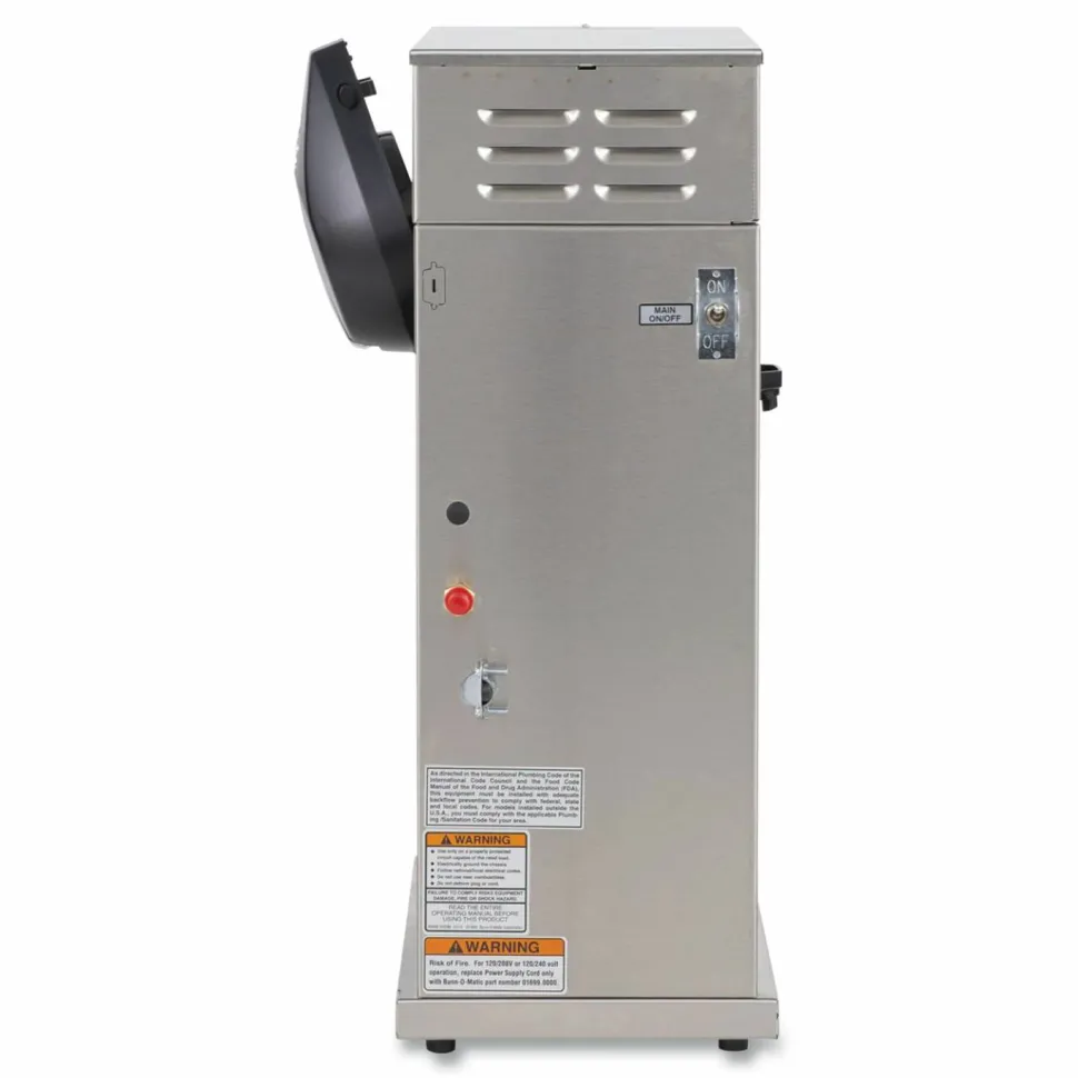 BUNN AXIOM DV-APS Airpot System, 12 Cups, Silver/Black
