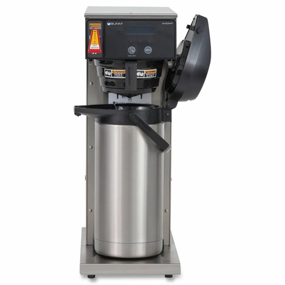 BUNN AXIOM DV-APS Airpot System, 12 Cups, Silver/Black
