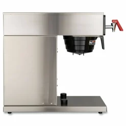 BUNN AXIOM DV-TC Dual-Voltage Thermal Carafe Coffee Brewer, 12 Cups, Silver/Black