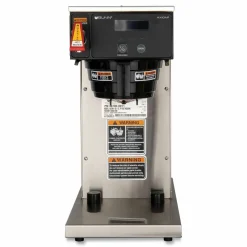 BUNN AXIOM DV-TC Dual-Voltage Thermal Carafe Coffee Brewer, 12 Cups, Silver/Black