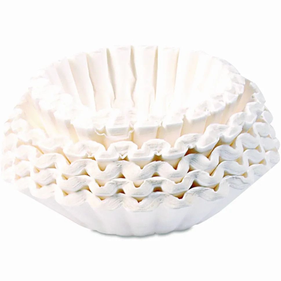 BUNN Coffee Brewer Filters, 10 Cup Size, Basket, 500/Bag, 2 Bags/Carton