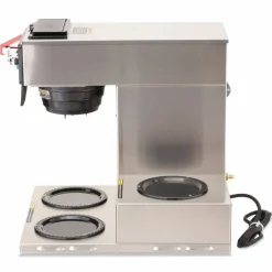 BUNN CWTF-3 Three Burner Automatic Coffee Brewer, 12-Cup, Black/Stainless Steel