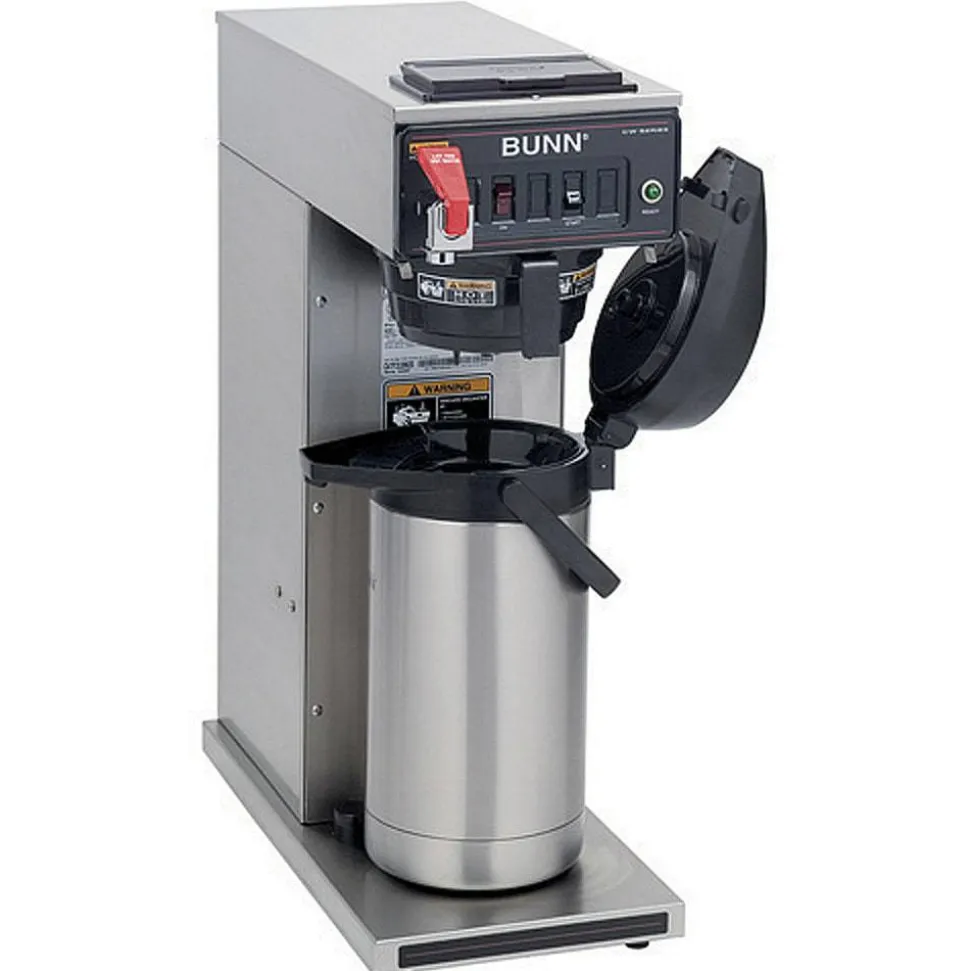 BUNN CWTF15-APS Automatic Airpot Coffee Brewer, Gray/Stainless Steel