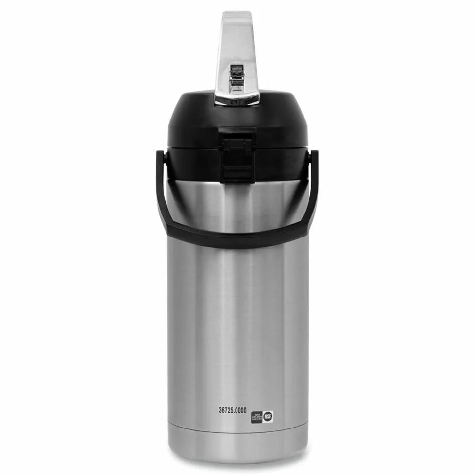 BUNN Lever Action Airpot, 128 oz, Silver/Black