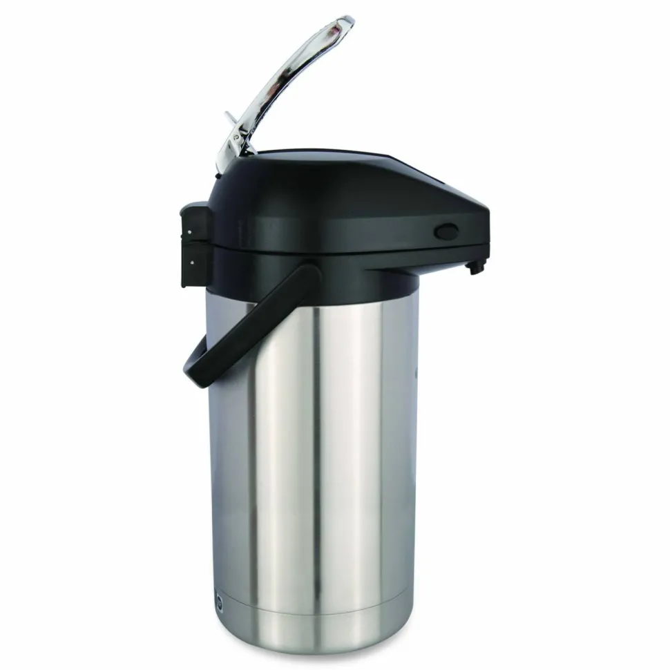 BUNN Lever Action Airpot, 101 oz, Stainless Steel/Black