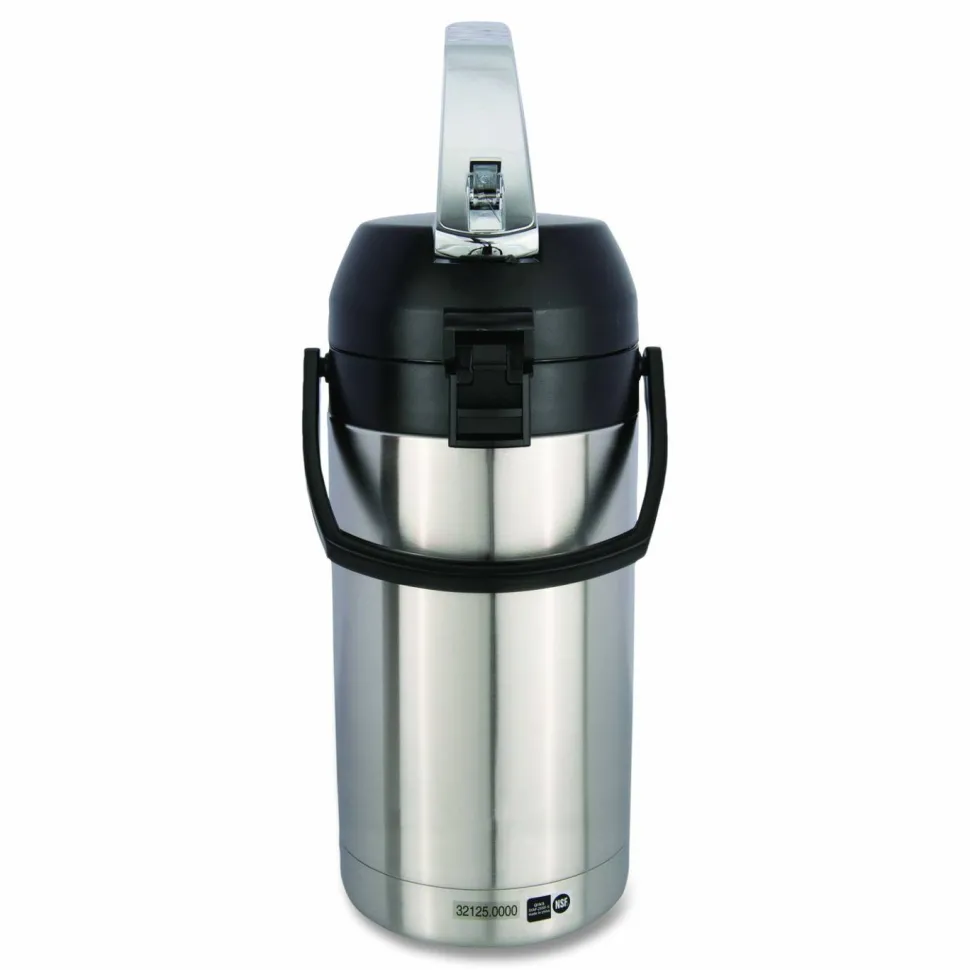 BUNN Lever Action Airpot, 101 oz, Stainless Steel/Black