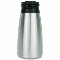 BUNN Thermal Vacuum Pitcher, 64 oz, Stainless Steel/Black