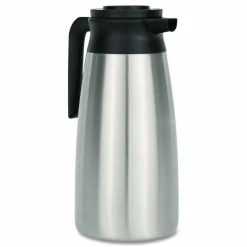 BUNN Thermal Vacuum Pitcher, 64 oz, Stainless Steel/Black