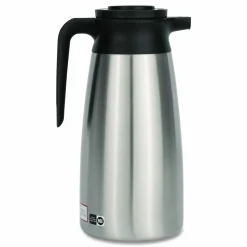 BUNN Thermal Vacuum Pitcher, 64 oz, Stainless Steel/Black