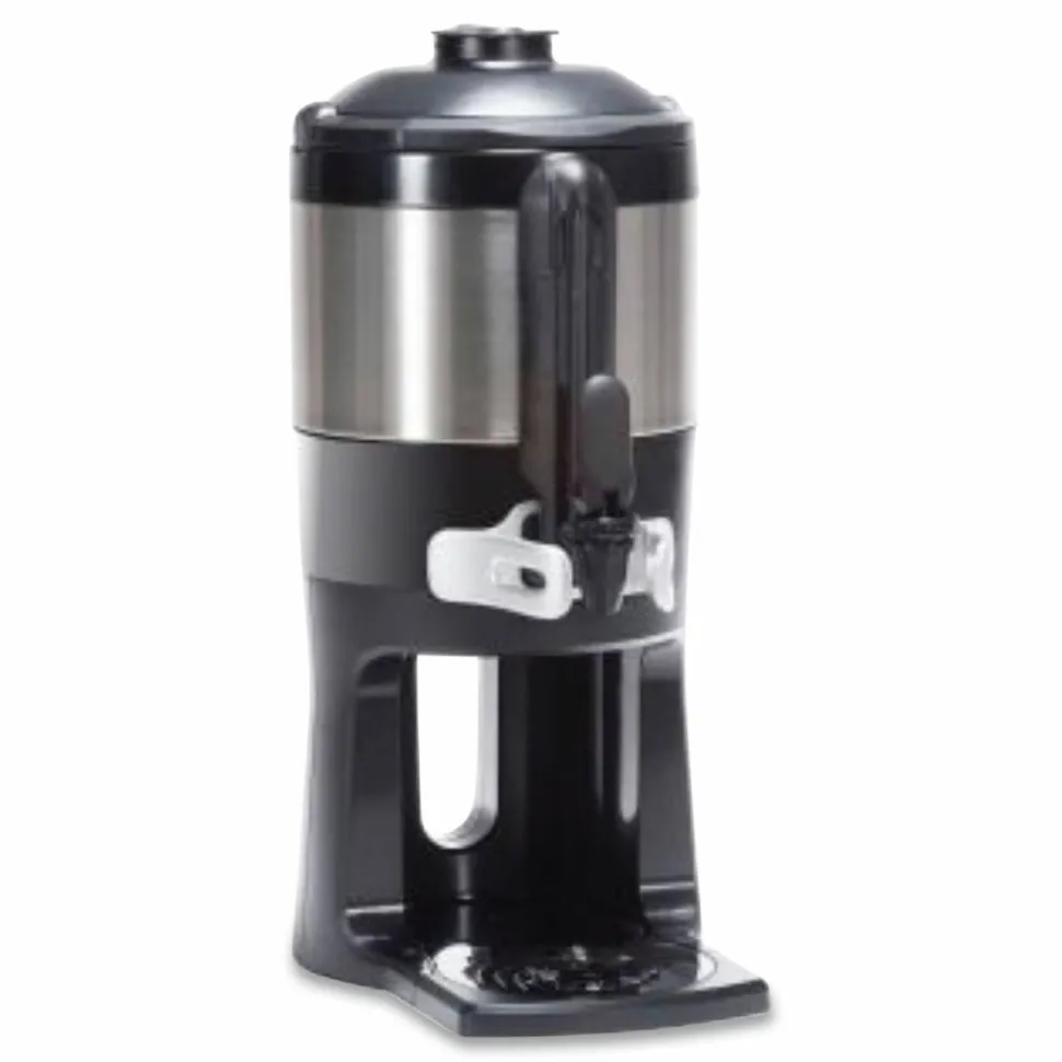 BUNN ThermoFresh Server with Mechanical Sight Gauge, 128 oz, Silver/Black