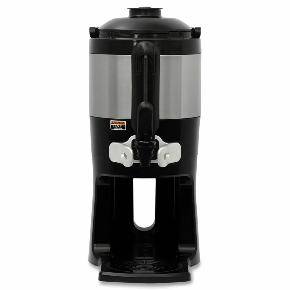BUNN ThermoFresh Server with Mechanical Sight Gauge, 128 oz, Silver/Black
